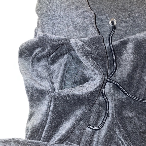 Bebe velour Grey rhinestone logo joggers XS, S - Picture 9 of 17